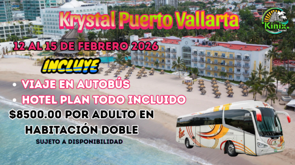 Escápate a Puerto Vallarta este Febrero 12 al 15