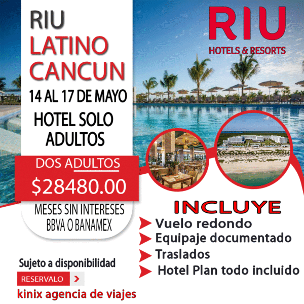 Riu Latino del 14 al 17 de mayo 2026